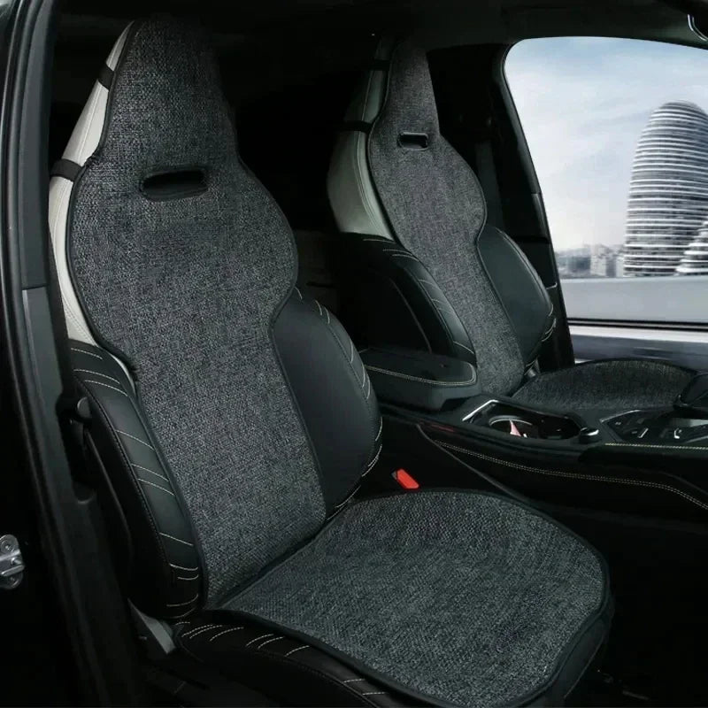For BYD Atto 3 Seal U Song Plus EV DMI Dolphin mini Seal Seat Covers Linen Breathable Warm Car Seat Cushion Interior Accessories