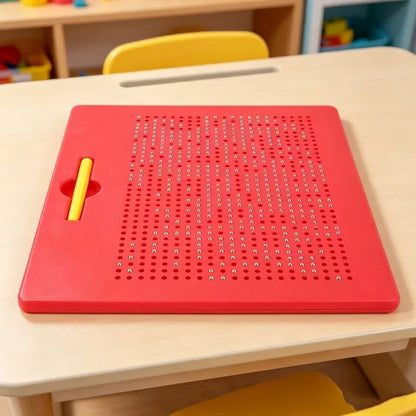 Kids Magnetic Ball Drawing Board Portable Graffiti Sketch Pad Children Educational Toy For Home Early Learning Handmade Creation