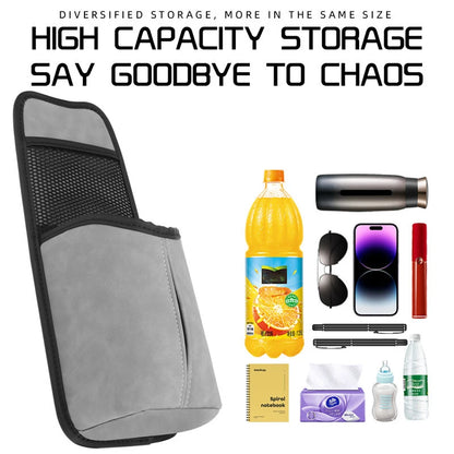 Car Seat Back Bag With Tissue Holder Car Seat Side Storage Bag Car Multifunctional Hanging Drink Holder Mesh Storage Pocket