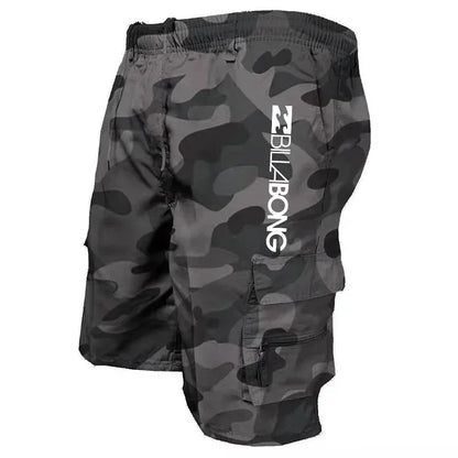 New Men's Fashion Multi-Pocket Cargo Shorts Loose Fit Basketball Sports Shorts Outdoor Running Casual Workwear Shorts