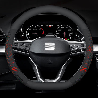 Compatible with Seat Leon, Ibiza, Arona, Octavia, Ateca steering wheel cover/accessory/protector.