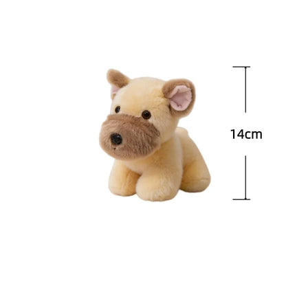 Dog Series Plush Toy Doberman Pinscher Schnauzer Bulldog Labrador Stuffed Doll Desktop Decorative Toys Adorably Birthday Gifts