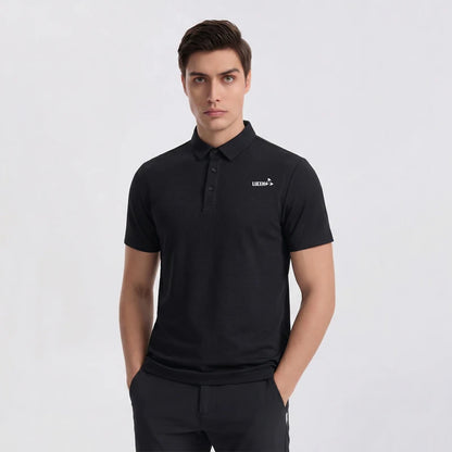 LUCEN Men's high-quality outdoor sports golf casual polo shirt for fitness running breathable short-sleeved T-shirt Tops
