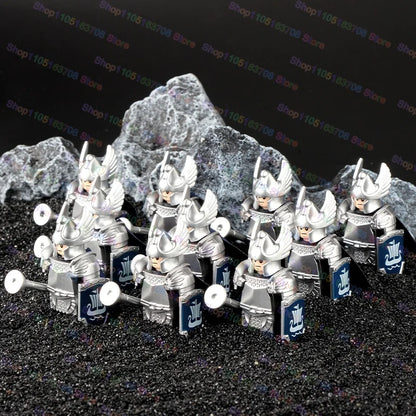 Medieval Knights Building Blocks Warrior Soldiers Crusaders Hospital Teutonic Knight Legion Figures Block Toys Accessories