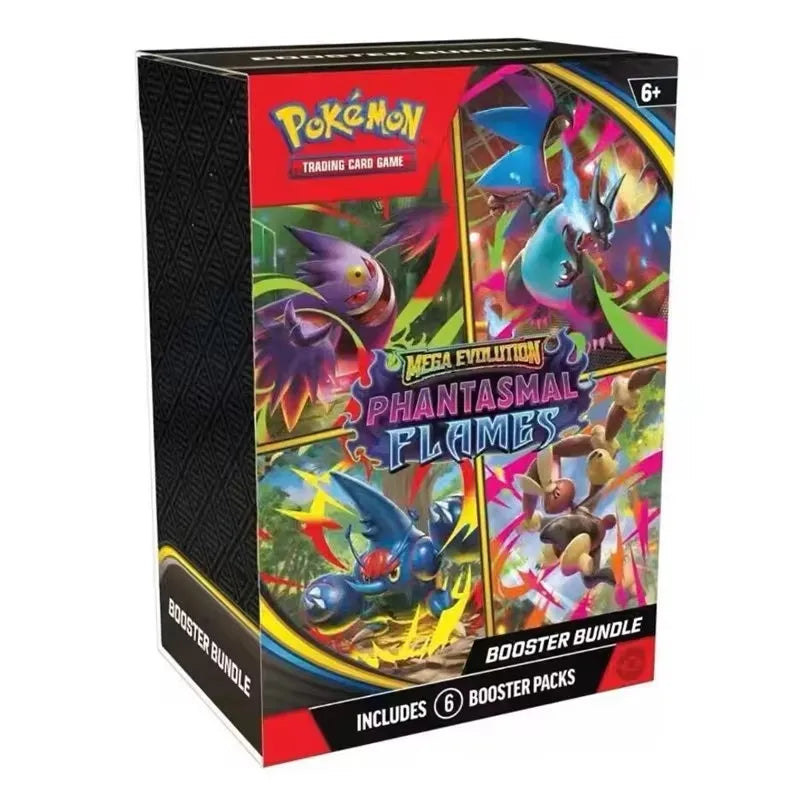 HOT! 72Pcs Pokemon Card Prismatic Evolutions PHANTASMAL FLAMES Scarlet Violet 72 Bolt English Booster Battle Transaction Card