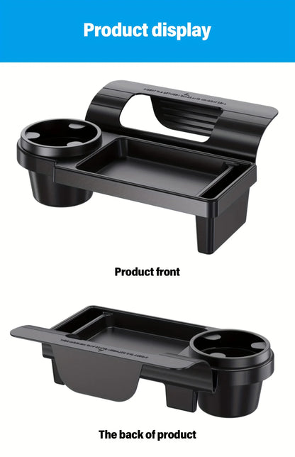 Car Organizer Box With Cup Holder Drink Holder Side Door Window Phone Slot Hanging Storage Rack For Vehicle Interior Accessories