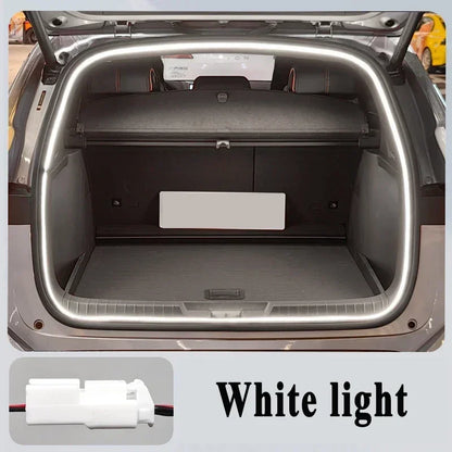 Easy Installation LED Trunk Light Strip White / Amber Light Flexible Rear Boot Decorative Lamp for Geely Monjaro 2021-2024