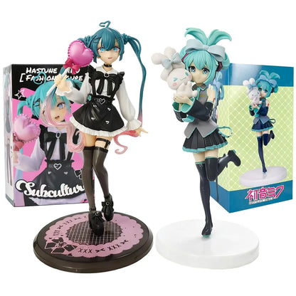Hot Kawaii Girl Hatsune Miku Anime Figure Fashion Subclture Miku Action Figure Christmas Gift PVC Collection Model Doll Toys