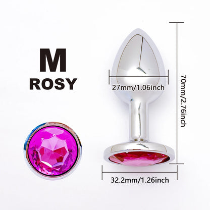 Metal Anal Plug Set 5 Size Butt Plug Sex Toy for Couples Adult Game Masturbator Anus Stimulation Toys for Women And Men