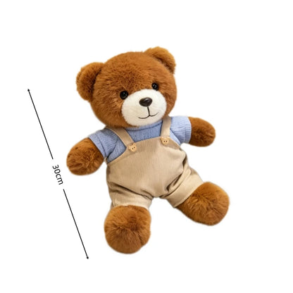 Cartoon Bear Plush Pillow Toy Cuddly Hug Animal Plushie Stuffed Doll Kawaii Room Decor Cute Gift for Girlfriend Xmas