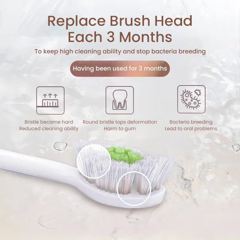 Philips Sonicare C1 ProResults HX2033 Replacement Brush Heads 3D Deep Cleaning DuPont Bristles For HX24xx Electric Toothbrushes