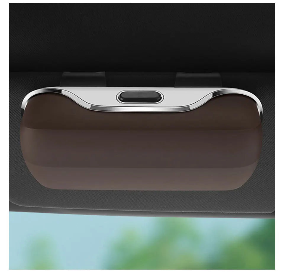 For Xpeng G6 P7 P7i X9 G3 G3i G9 P5 X2 N5 F30 H93 Car Visor Glasses Case Portable Accessories Sunglasses Holder Eyeglasses Box