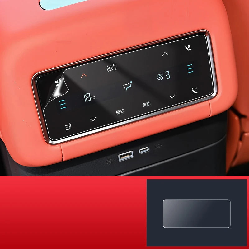 For BYD Sealion 8 Atto 8 Tang L Car Rear Air Conditioning Film Central Control Navigation Tempered Instrument Glass Accessories