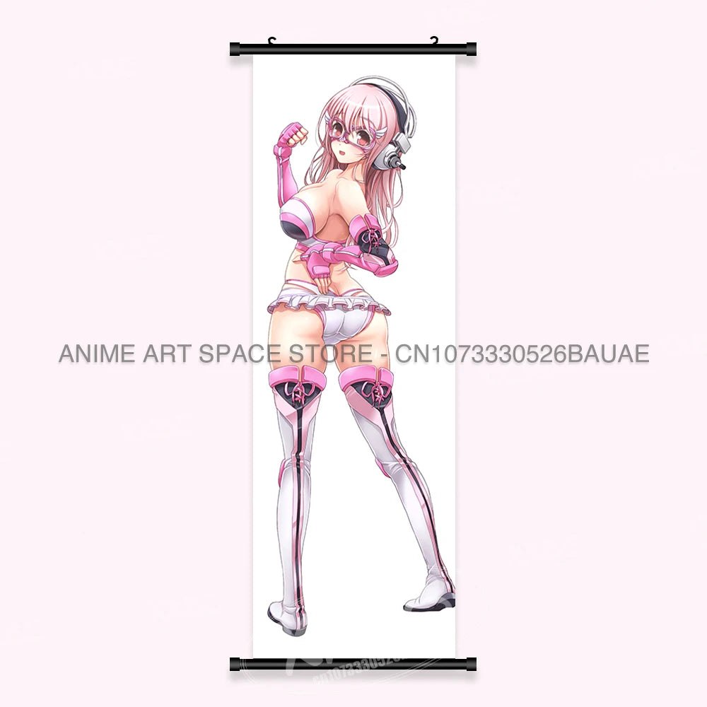 Video game Wall Artwork Canvas Scrolls Picture Anime Movie Role Poster Hanging Painting Print Home Decoration For SUPER SONICO