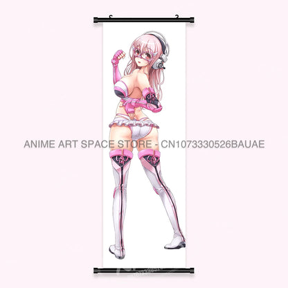Video game Wall Artwork Canvas Scrolls Picture Anime Movie Role Poster Hanging Painting Print Home Decoration For SUPER SONICO