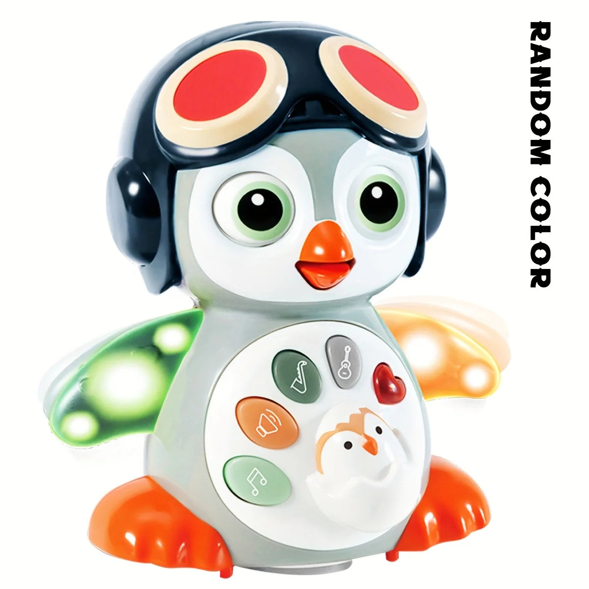 Dancing Moving Walking Crawling Penguin Toys, Learning Crawl Interactive Development Toy, Halloween/Christmas Gift