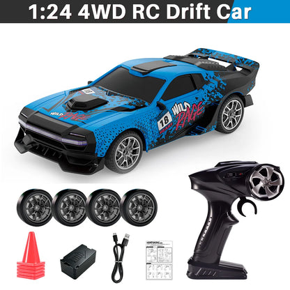 New Four Wheel Drive Rc High Speed Drift Remote Control Racing Car With Led Lights Race Model Toy For Car Hobby Enthusiasts