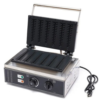 Electric Waffle Maker, 6 Slots Non-stick 110V US Standard Plug Waffle Machine for Household Dessert Baking