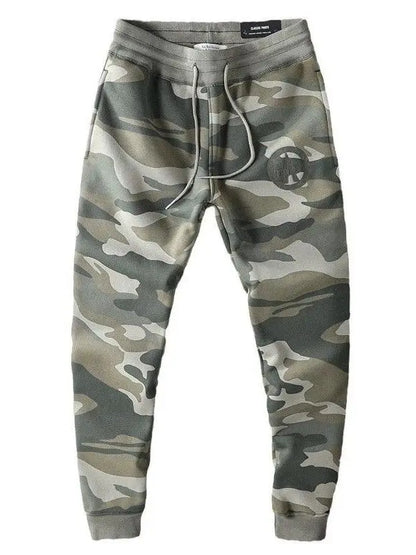 Thickened Wear-Resistant American Casual Camouflage Pants Men's Slim Fit Warmth Sports Cuffed Sweatpants Trendy Long Trousers