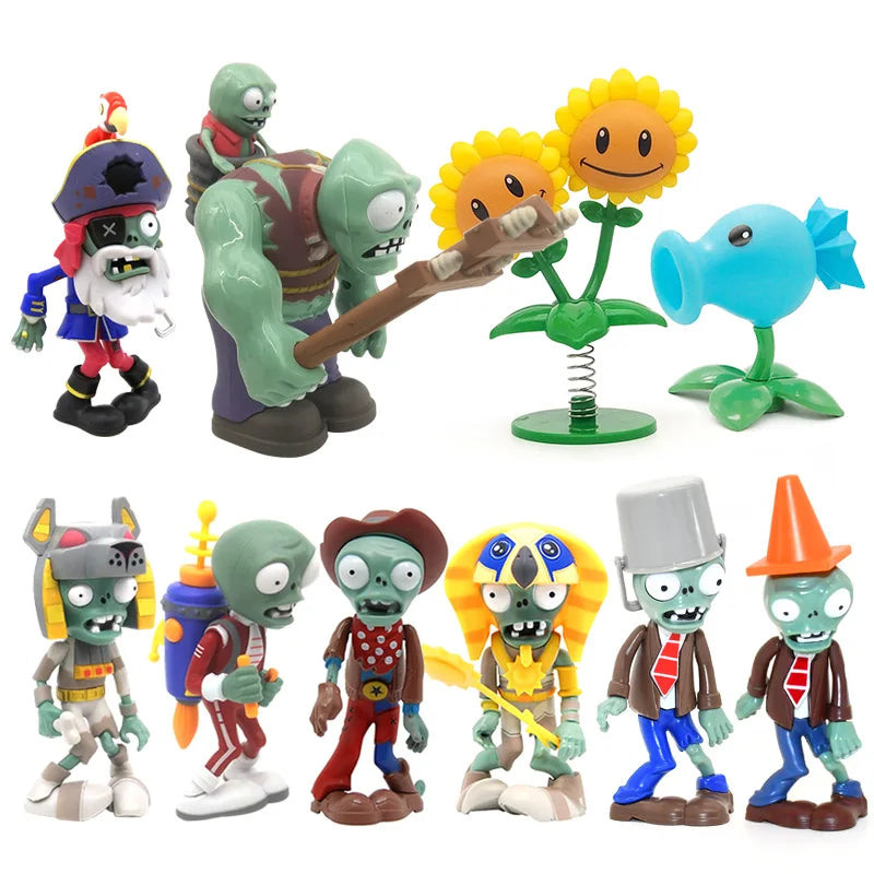PLANTS VS ZOMBIES 2 Toys Full Set New Role Ice Pea Jetpack Zombie Tomb Raiser Zombie Pirate Captain Zombie Children's Gifts