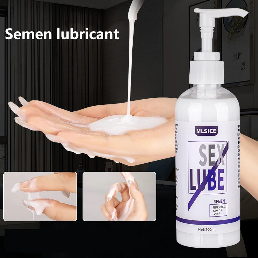 Gay Lubricant For Sex Adult Man Anal Lubrication Semen Cream Lube Water-Based Sperm Gel Women Intimate Sex Game Toys Lubricating