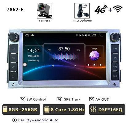 CHSTEK Android 13 Car Radio For Hyundai Santa Fe 2007 2008-2012 Head Unit Carplay Bluetooth WIFI 4G GPS Multimedia Vedio Player