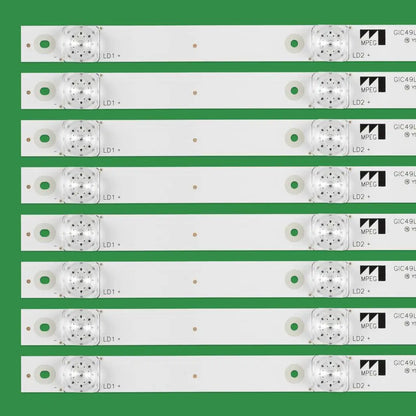 4LED LED Backlight Strip GIC49LB29_3030F2.1_V0.1 For THOMSON 49UC6306X1 49UD6596 49A950C 49P3C 49P3F For LEHUA 49BC7600