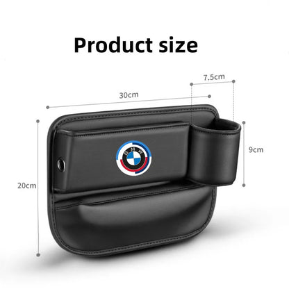 Car Front Seat Crevice Storage Box Pocket With Cup Holder for BMW E30 E34 E36 E39 E46 E52 E53 E60 E61 E62 E70 E83 Accessories