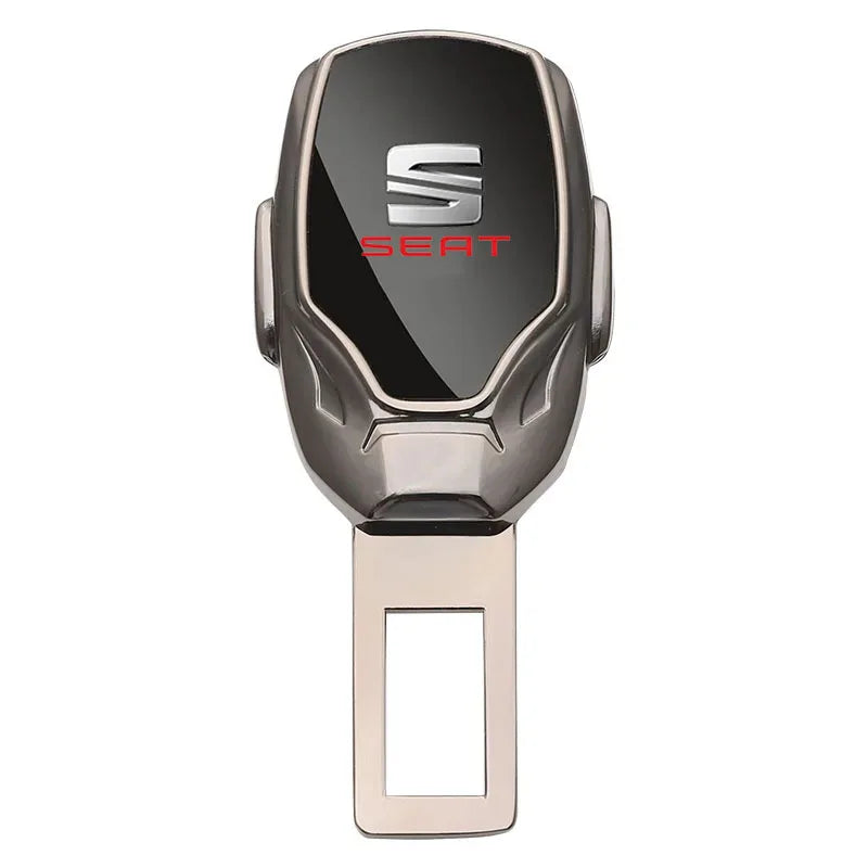 For Seat Leon FR Cupra Ateca Ibiza Arona Tarraco Alhambra Metal Car Seat Belt Clip Extension Plug Seatbelt Extender Accessories