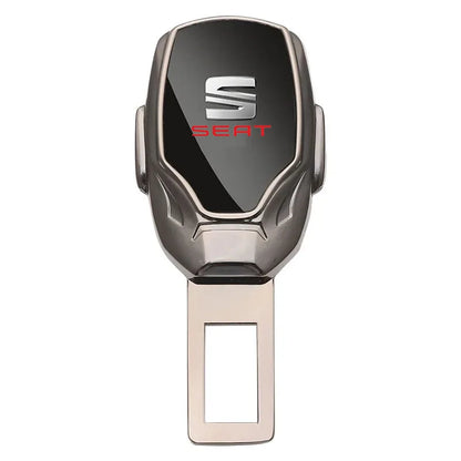 For Seat Leon FR Cupra Ateca Ibiza Arona Tarraco Alhambra Metal Car Seat Belt Clip Extension Plug Seatbelt Extender Accessories