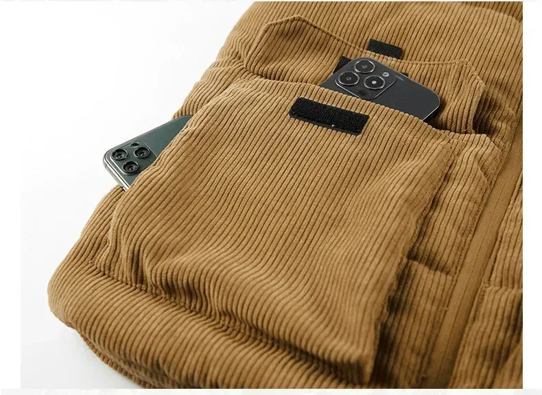 New Winter Fashion Wool Vest Male Cotton-Padded Vests Coats Men's Sleeveless Vest Jackets Warm Waistcoats Clothing Plus Size 6XL