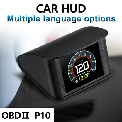 OBD2 Car Head Up Display OBDII Smart Digital Meter on Board Computer Multiple Language Overspeed Alarm Digital Speedometer