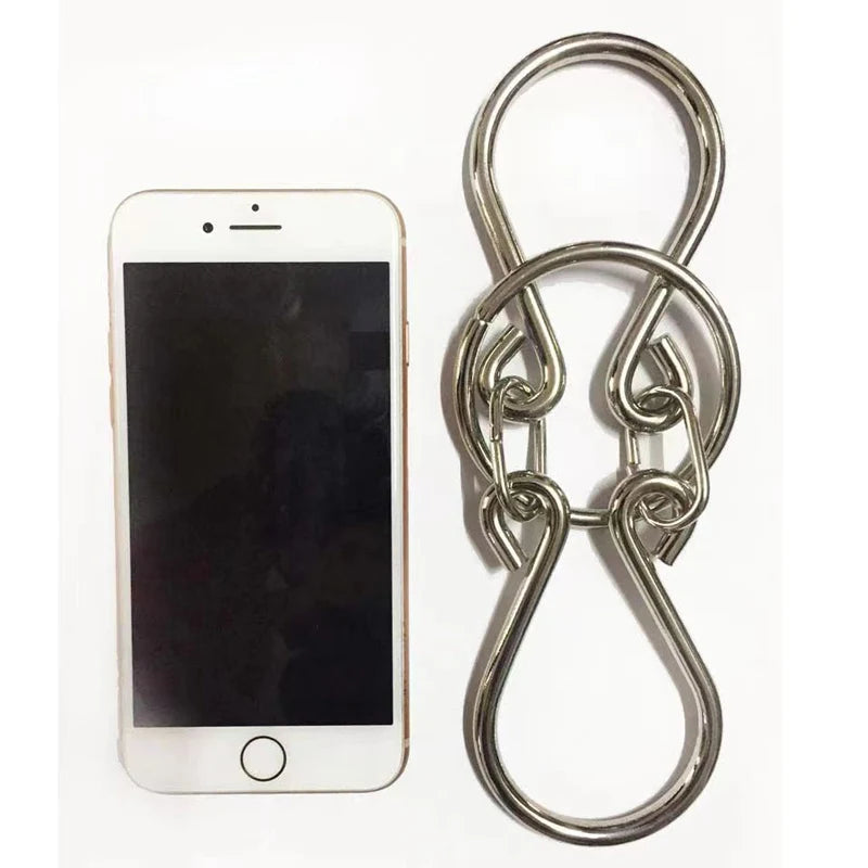 Creative Horseshoe Puzzle Lock Classic IQ Metal Brain Teasers Magic Rings Puzzles Game For Adults Children Unique Gift