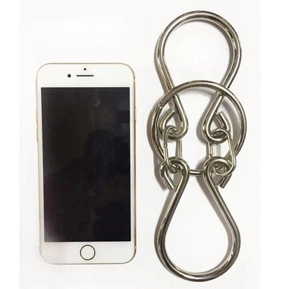 Creative Horseshoe Puzzle Lock Classic IQ Metal Brain Teasers Magic Rings Puzzles Game For Adults Children Unique Gift