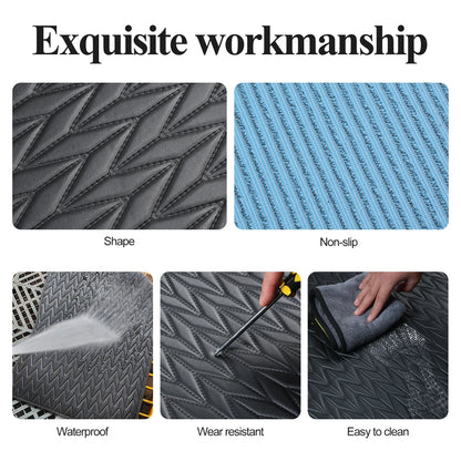Custom car floor mat For Hyundai Tucson 2016-2018 Floor Mats All Weather Trunk Mats Floor Waterproof Non-Slip Cargo Liners Pad