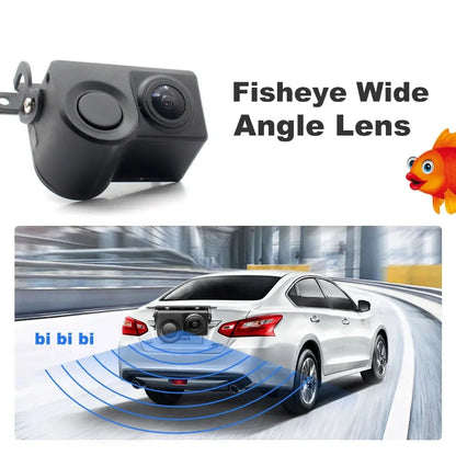 Parking Assistant System Waterproof 170°Radar Detector Sensor2in1 Sound Alarm Car Reverse Backup Rear View Camera Night Vision