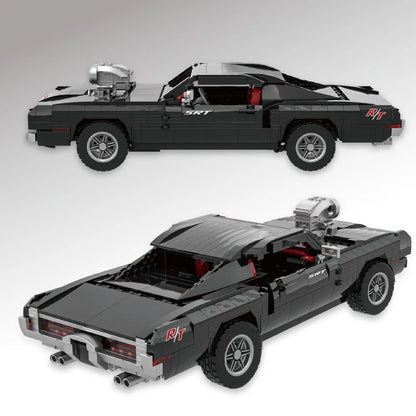 Retro Building Block Toy Dodge Challenger R/T Sports Car Building Block Toy Set 943Pcs Boy Toy Birthday Gift Christmas Gift