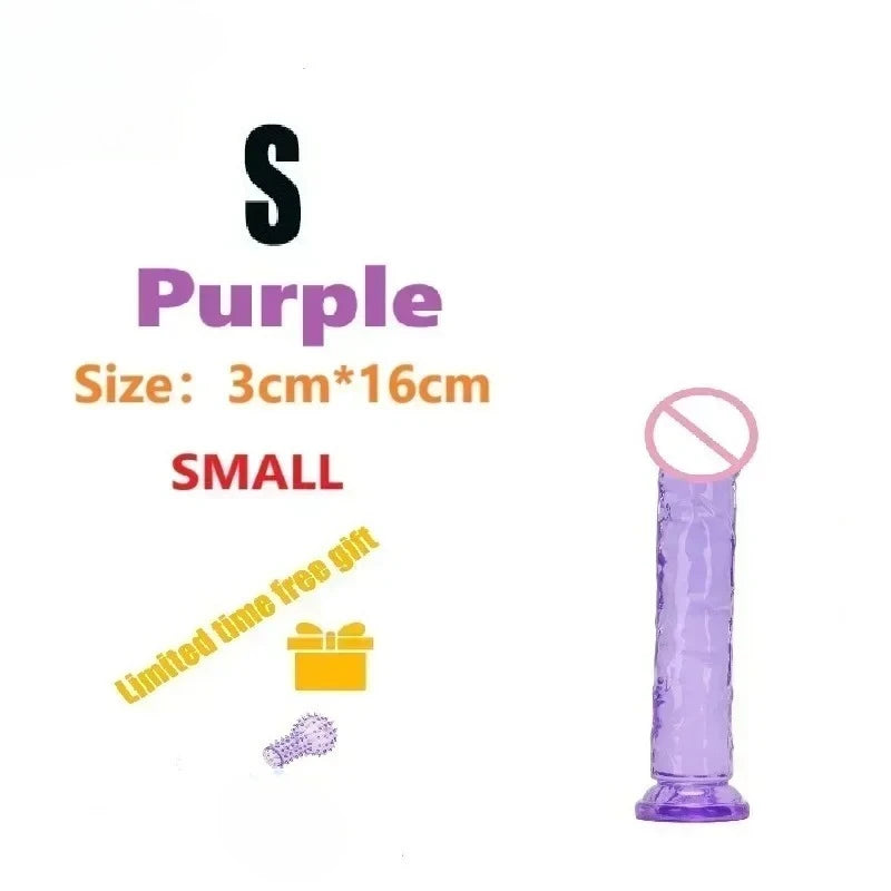Dildos Sex Toys Dick Cheap Soft Female Vagina Clitoris Anal Masturbators Penis with Suction Cup 5 Colors Consolador Dildo Gode