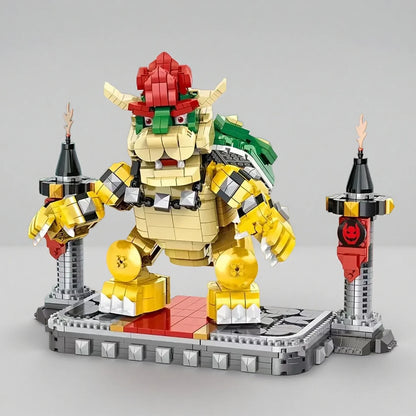 1000+/PCS Monster King building block set, Fire-breathing dinosaur model, boy puzzle toys, desktop ornaments, birthday gifts
