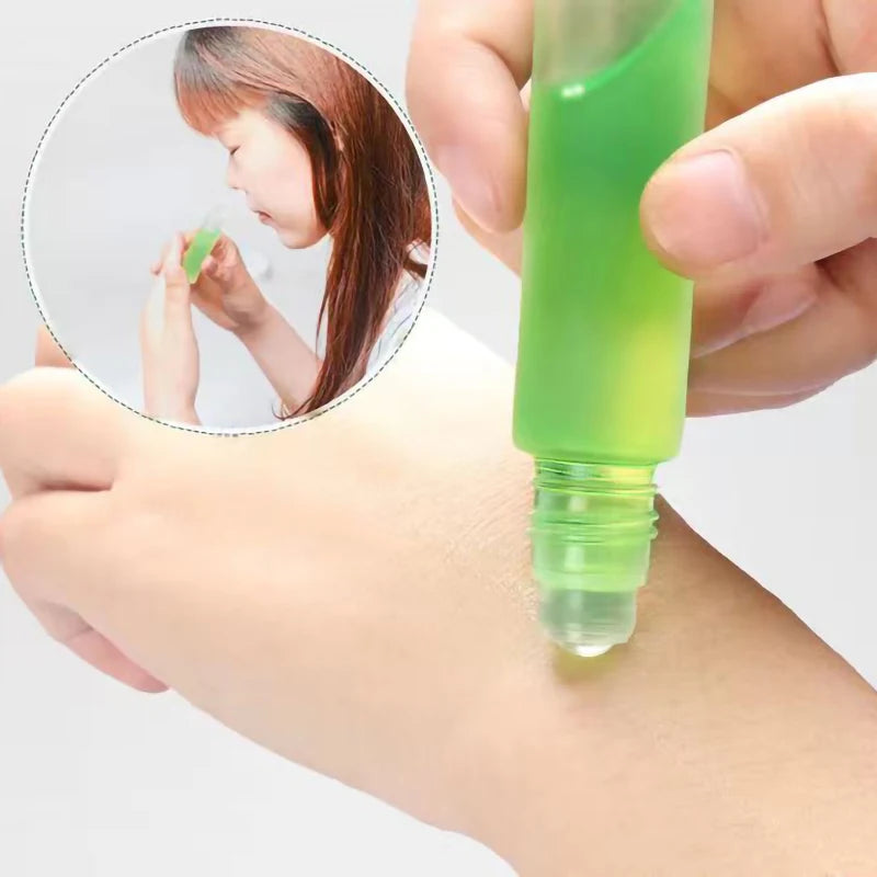 4 Bottles Pure Nature Mugwort Extraction Scraping Essential Oil Moxa Artemisa Oils Massager Enhance Moxibustion's Effect