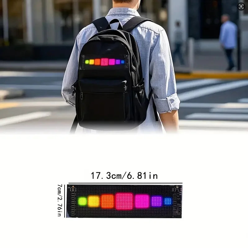 AI voice control Demon Eyes Car LED Display Flexible Programmable LED Display Soft Sign Board Pixel Custom Led Panel Christmas