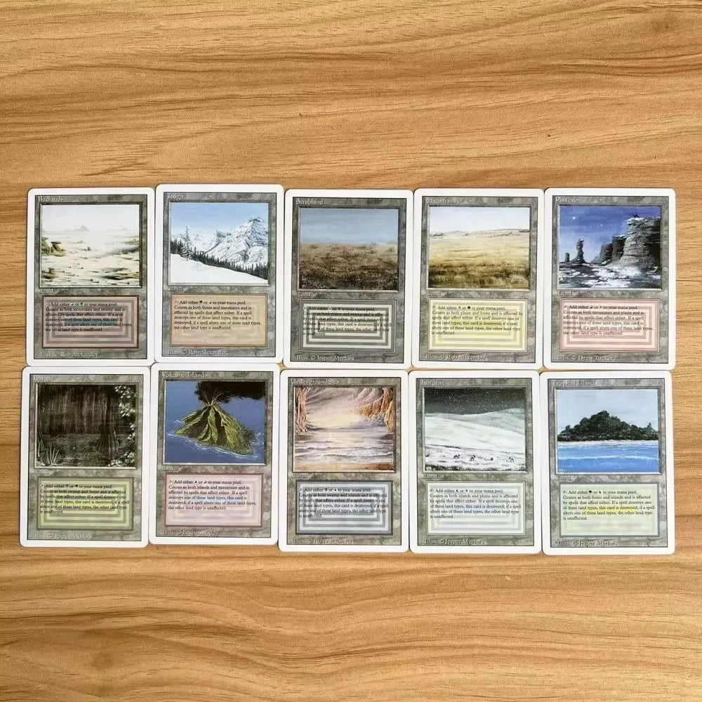 216 Pcs Black Core Cards P9 Dual Land Fetch Land Shock Lands  Proxy Cards