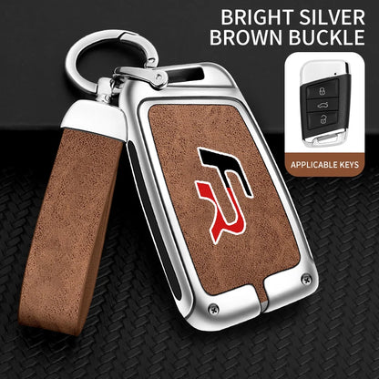 Suitable for Seat Ateca Leon FR 2 Ibiza zinc alloy car key cover high-end genuine leather car key case buckle auto accessories