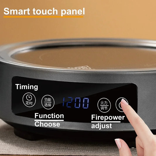 1200W Smart Electric Ceramic Stove Portable Tea Maker Tea Set Timer Coffee Heater 7-Level Hot Water Heater