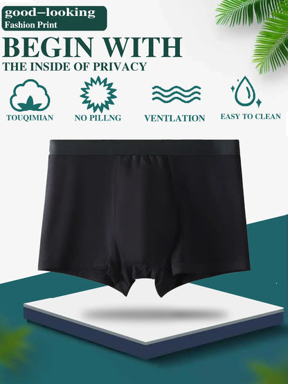 10 pack men's bamboo fiber underwear, sports and casual, skin friendly, soft, student underwear, classic for all seasons