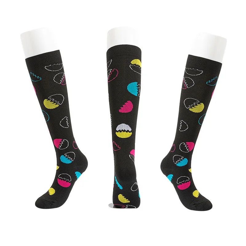 S-XXL Compression Socks Compression Socks for Varicose Vein Calf Riding Socks Stretch Open Toe Knee Socks