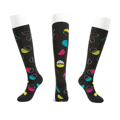 S-XXL Compression Socks Compression Socks for Varicose Vein Calf Riding Socks Stretch Open Toe Knee Socks