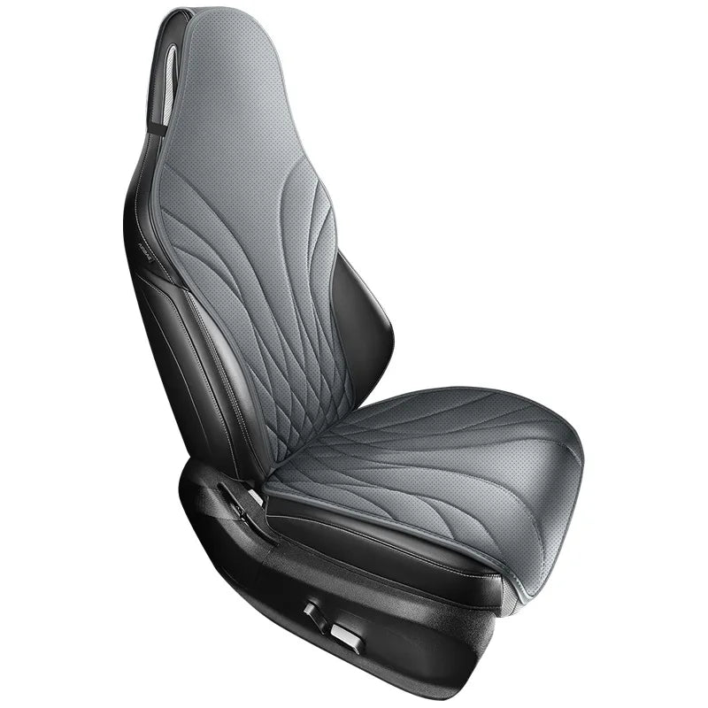 Sporty Universal Car Seat Cover Four Season Auto Perforated Leather Breathable Anti-Slip Covers Cushion SUV Car Seat Protection
