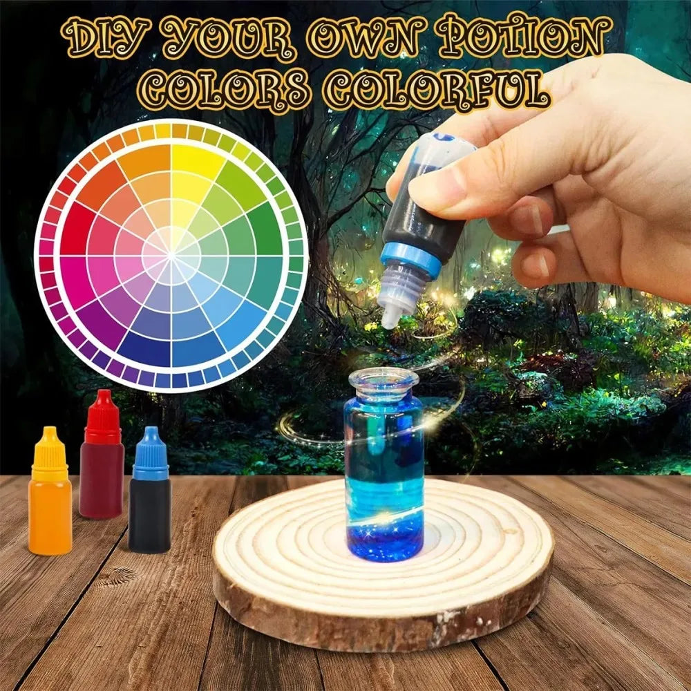 Fairy Magic Potion Kit for Kids Mixed Magic Wizard Potion Bottles Birthday Gifts Toys for Girls Boys DIY Workshop Craft Kits