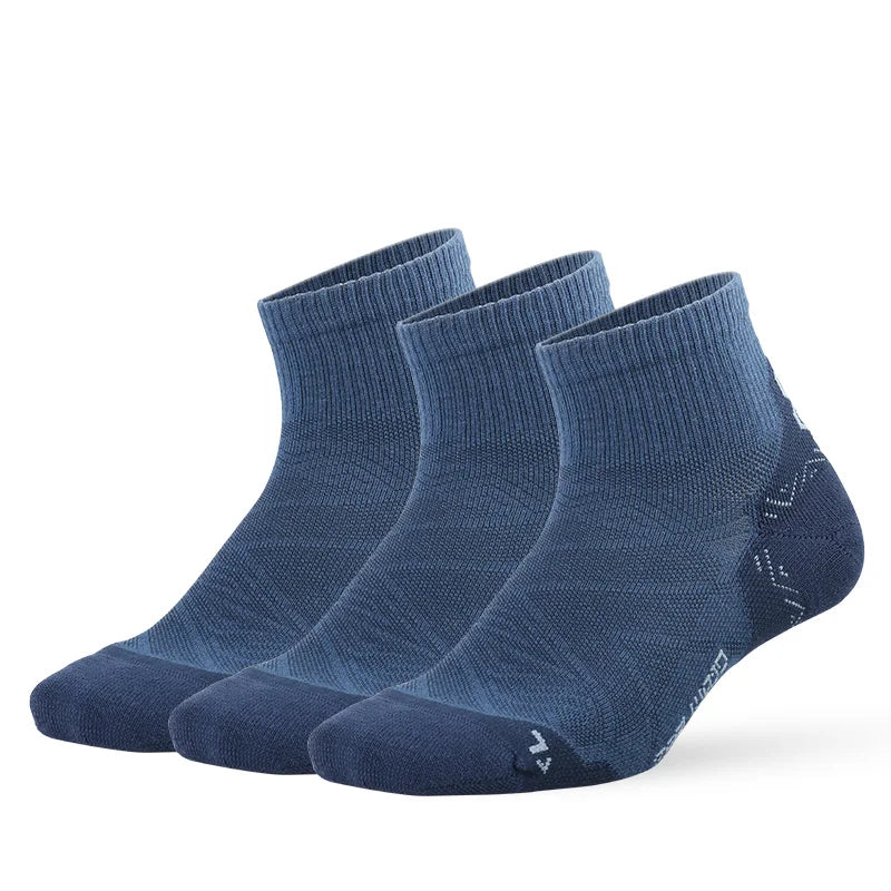 ZEALWOOD Running Cotton Socks Men's Women's Breathable Cushion No Show/Ankle/Crew Antibacterial Moisture Wicking Socks 3 Pairs